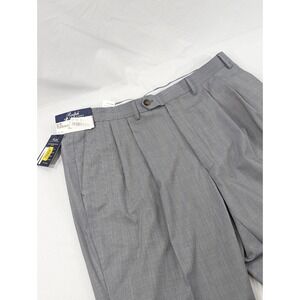 Ralph Ralph Lauren Men's Gray Subtle Microcheck Comfort Flex Pant 38x32 True